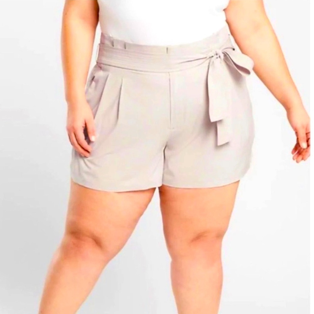 ATHLETA Skyline Short Il Beige Lightweight Packable Paper bag Shorts NWOT
